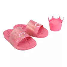 Chinelo Disney Princesas Surprise 22730 Grendene - Rosa/rosa