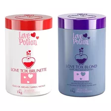 Love Potion Lox Tox Blond 1kg + Love Tox Brunete Tradicional
