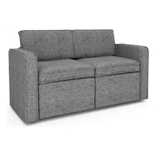 Sofá Armable Loveseat Cómodo Sillón Moderno 2 Plazas P/ Sala