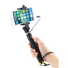 Bastão Pau Selfie Botão Disparo 78cm P2 Portátil Fotos Video