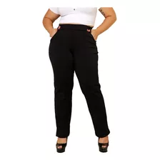 K2 Calça Pantalona Feminina Plus Size Social De Neoprene 