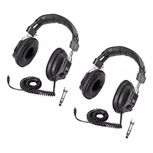 Califone 3068av Audífono Conmutable, Negro, Diadema Acolcha