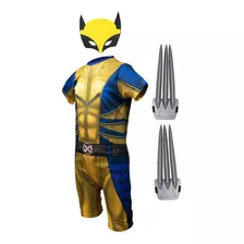 Fantasia Infantil Wolverine 2 Garras E Máscara Envio Já!!