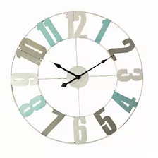 Reloj De Pared Decorativo 50 Cm De Metal