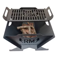 Fogonero Brasero Portatil - Mankali Con Parrilla Para Balcon