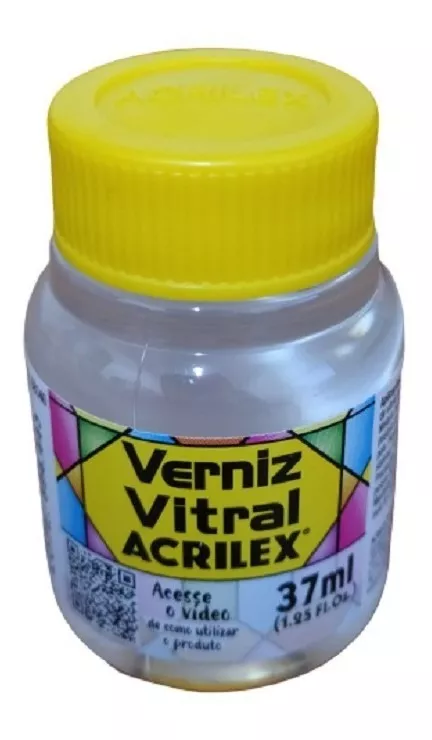 Verniz Vitral Incolor - 500 - Acrilex - 37ml