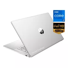 Laptop Hp 17-cn0079cl Plateada 17.3 , Intel Core I7 1165g7 16gb De Ram 512gb Ssd, Intel Iris Xe Graphics G7 96eus 1920x1080px Windows 11 Home