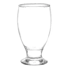 Copa Vaso Agua Cerveza Pie Bajo Lexington Cristar X6 Color Transparente