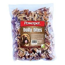 Powerpet Bully Stick Bites 1lb Dog Treats Natural