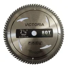 Disco De Sierra Para Madera De 7 1/4 De 80 Dientes 8000 Rpm