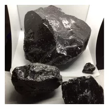 Obsidiana Negra En Bruto 1kg Virgen Extraida De Mina