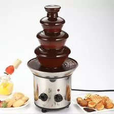 Cascada Fuente Chocolate Fondue 4 Niveles Acero Inoxidable