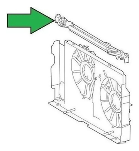 Cubre Radiador Superior Para Toyota Rav4 2013 Al 2018 Foto 2