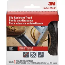 Cinta Antideslizante 3m Safety Walk De 25,4mm X 4,57 Mts Color Negro