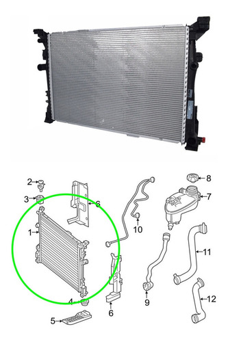 Radiador Mercedes Gla 180-gla 200-cla 180-cla 200 Foto 5