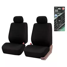 Fundas De Asiento De Coche Negras De Tela Plana Multifu...