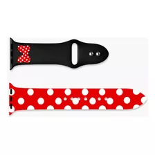 Correa Disney Minnie Roja Para Apple Watch 42/44/45mm