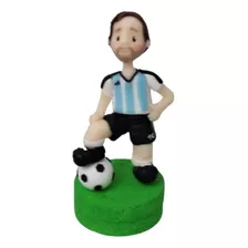 Adorno Torta Jugador Futbol Argentina / Mundial / Porc. Fria