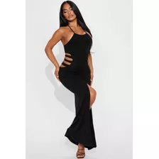 Vestido Mujer Maxi Negro Small