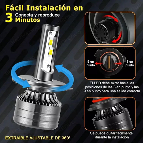 28000lm Kit De Focos Led 9003 H11 Luz Alta Y Baja Para Vw Foto 5