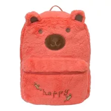 Mochila Infantil Bichinhos Zoo Urso - Pelucia