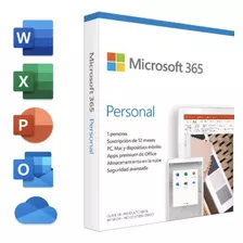 Licença Microsoft 365 Personal Anual + 1 Tb Hd Virtual
