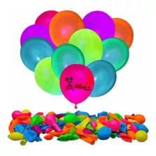 100 Globos De Latex Qwao 12 Pulgadas Neon Qiao Qwiao Decora