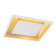 Luminária Plafon Embutir Rebatedor De Luz Indireta E27 45x45