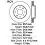 Disco Frenos Delantero Para Dodge Colt  1994