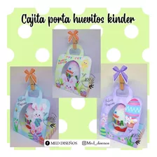 Kit Imprimible Cajita Portahuevitos Kinder Pascuas