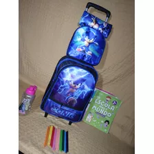 Kit Mochila Simples 3 Peças 