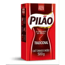Café Tradicional Pilao Brasil Tostado Molido 500gr Pack X5un