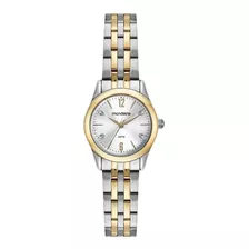 Relógio Mondaine Prata Dourado Feminino 32587lpmvbe3 21cm