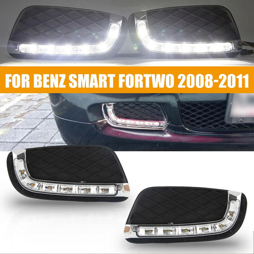 Par De Faros Antiniebla Led Drl Para Benz Smart Fortwo 2008- Foto 7