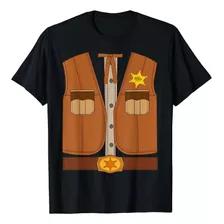 Camiseta De Halloween Western Sheriff Wild West