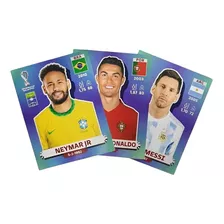 Figurinhas Da Copa 2022 Neymar Jr - Cr7 - Lionel Messi