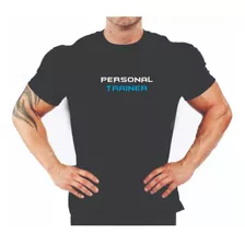 Camiseta Personal Trainer Blue Dry Academia Fit Fitness