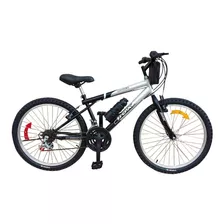 Bicicleta Box Bike Mtb Aro 24 Clásica - Negro & Gris