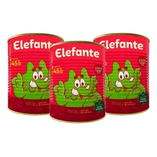 Kit 3 Extrato Tomate Elefante Lata 850g