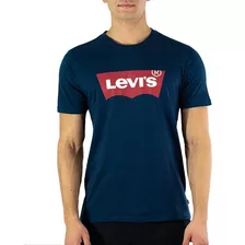 Camiseta Levis Masculina Logo Levis Azul Marinho Original