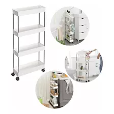 Carrito Organizador 4 Niveles Delgado Para Baño O Cocina