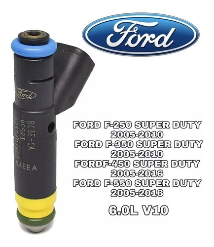 Inyector De Gasolina Ford F250 F350 Super Duty 6.8l Fj931 Foto 3