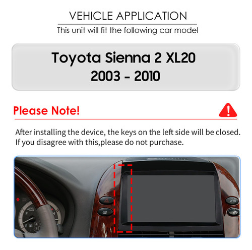 Estreo Android 8 Ncleos Para Toyota Sienna 2003-2010 Gps Foto 2