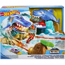 Hot Wheels Hot Wheels City Shark Beach Battle Set Multicolor