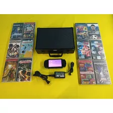 Consola Psp Fat Con Estuche Y 2 Juegos A Escoger 