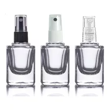 10 Frascos 10ml Spray Vidro Quadrado Para Amostra De Perfume