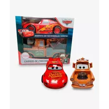2 Vehículos Cars Rayo Mcqueen & Mater A Friccion Disney