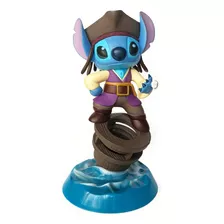 Figura Colección Stitch Pirate Jack Sparrow Original Disney