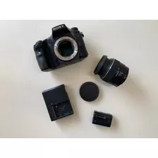 Câmera Sony Alpha A77 Slt-a77 + Lente 18-55mm Filma Full Hd