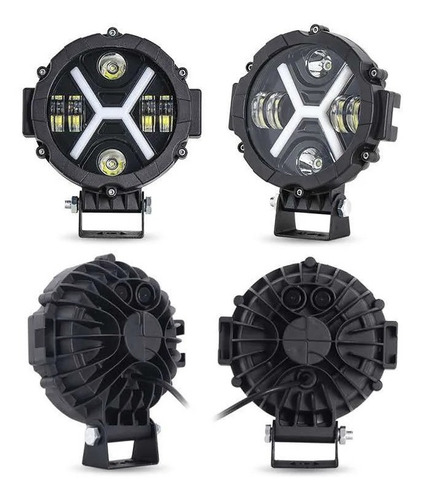 7 Pulgadas 60w Foco 4x4 Camin Led Luz De Trabajo Atv Suv Foto 4